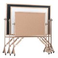 Aarco Aarco Products WRC3648 Melamine Markerboard Both Sides Red Oak Frame WRC3648